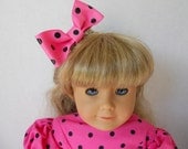 American Girl Doll Pink Polka Dot Dress Set 18 Inch Doll Clothes