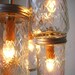 Dazzling Diamonds Mason Jar Chandelier - Mason Jar Light Pint Sized Quilted Ball Swag Light - Upcycled Rustic Eco Friendly BootsNGus Design
