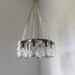 WAGON WHEEL Mason Jar Chandelier - Mason Jar Light - Industrial Swag - Handcrafted Upcycled BootsNGus Hanging Pendant Lighting Fixture