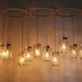 Mason Jar Chandelier - Mason Jar Light - Canopy Style Large Swag Light - BootsNGus Lamp Design - Hanging Pendant Lighting Fixture