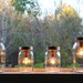 Mason Jar Lights - Banner Style - Modern Industrial Rustic Farmhouse - Handrcrafted Upcycled BootsNGus Lighting Fixture
