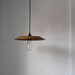 Hazelnut Halo - Vintage Ceramic Groovy Daisies Hanging Pendant Platter Light - OOAK UpCycled Shade - BootsNGus Lighting Fixture