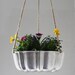Shining Silver - UpCycled Bundt Cake Planter - Industrial Modern Reclaimed BootsNGus Hanging Flower Pot