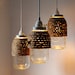 The Hive - Set of 3 - Half Gallon Quart Sized Mason Jar Pendant Lights - UpCycled Handcrafted BootsNGus Lighting Fixture Wrapped in Rope