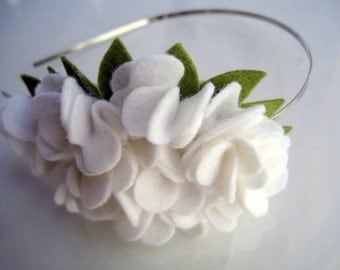 REBECCA Wool felt rosettes headband