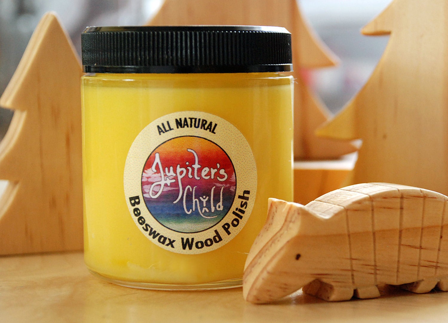 Beeswax Wood Polish with Organic Jojoba Oil, 4 oz.