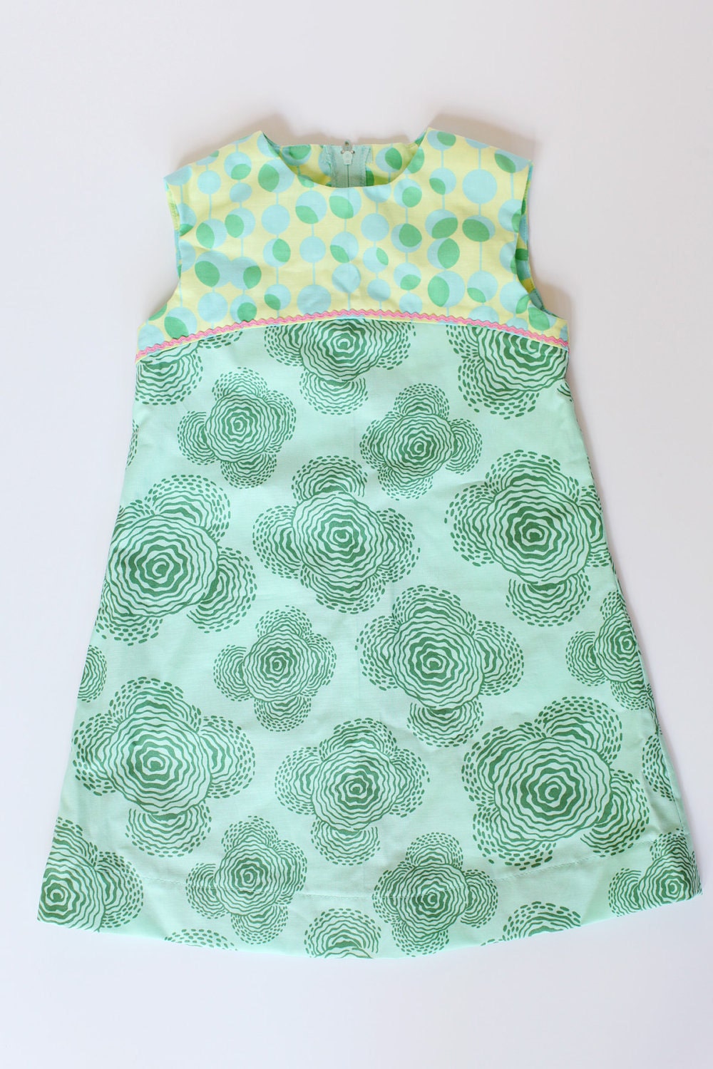 Mint Mod A-Line Dress  60s Style
