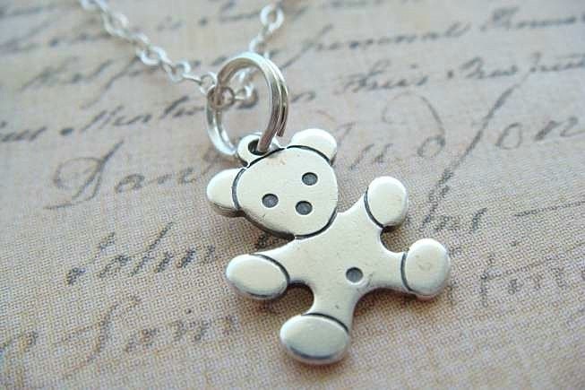 TEDDY BEAR - Sterling Silver Charm