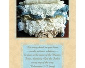 COLOSSIANS 3:17 From THE MESSAGE --- 11 X 14 Scripture Art Print with Photo