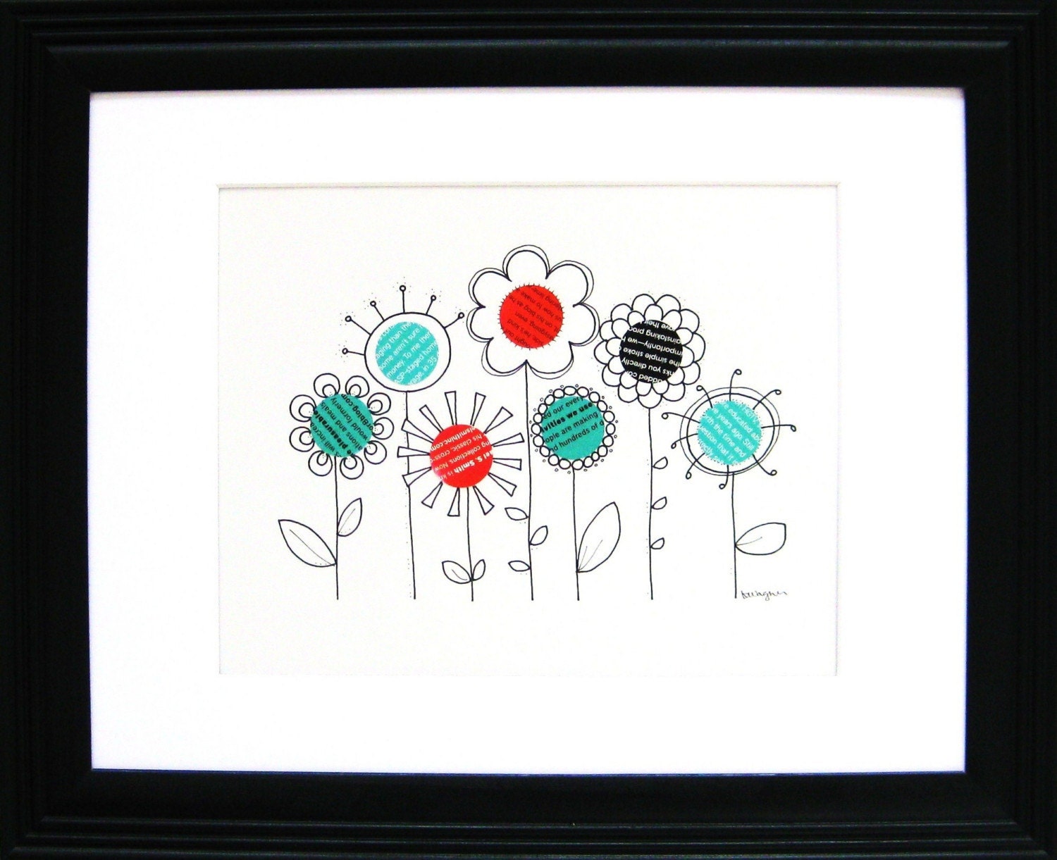 Word Garden 2 (Aqua/Coral)
