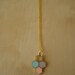 tri-colour honeycomb hexagons pendant 015 - necklace