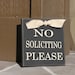 No Soliciting Sign, Handmade