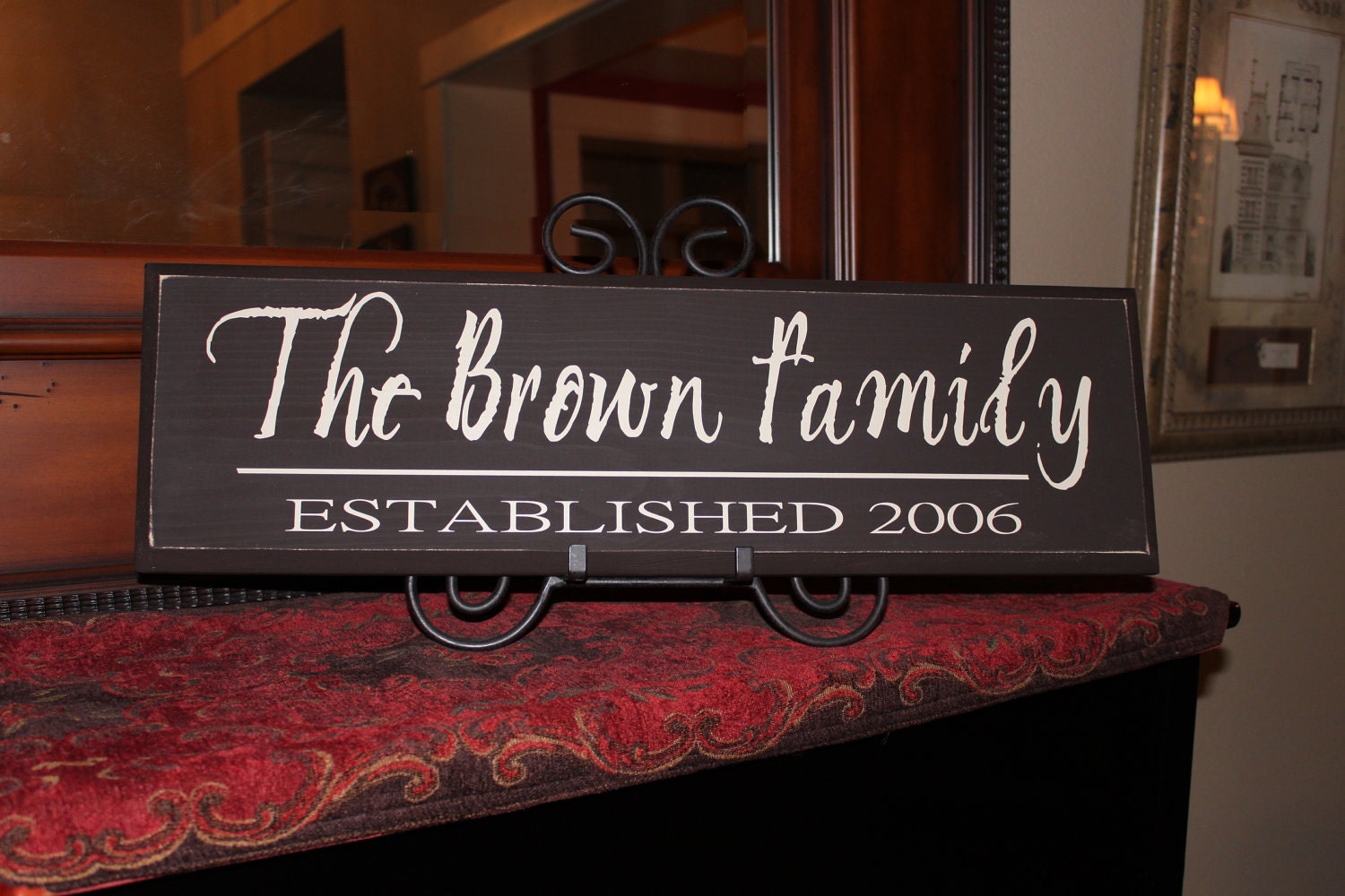 Family Established Sign