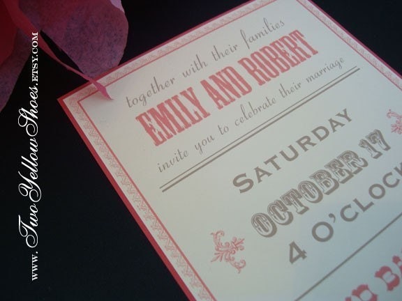 Digital Invitation Template Package (colors of choice)- invitation, response card, reception card, and transportation card template.