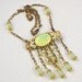 The Grand Duchess Necklace and Earrings with Yellow Glass Opal