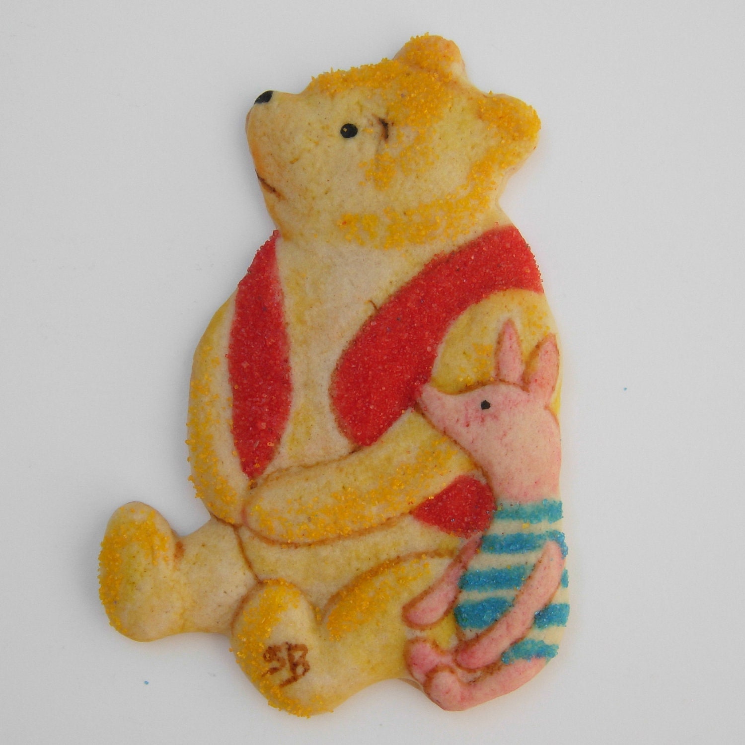 SIX Pooh and Piglet BFF Molded  Sugar Cookies Baked Goods