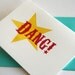 DANG - letterpress congratulations card. Graduation Card- blank inside