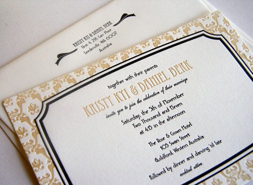 Letterpress Wedding Sampler