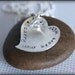 I Carry Your Heart Hand Stamped Necklace