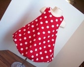 Toddler Boutique Bubble Dress Red White Polka Dot Size 12M 1T 2T 3T 4T 5T 6