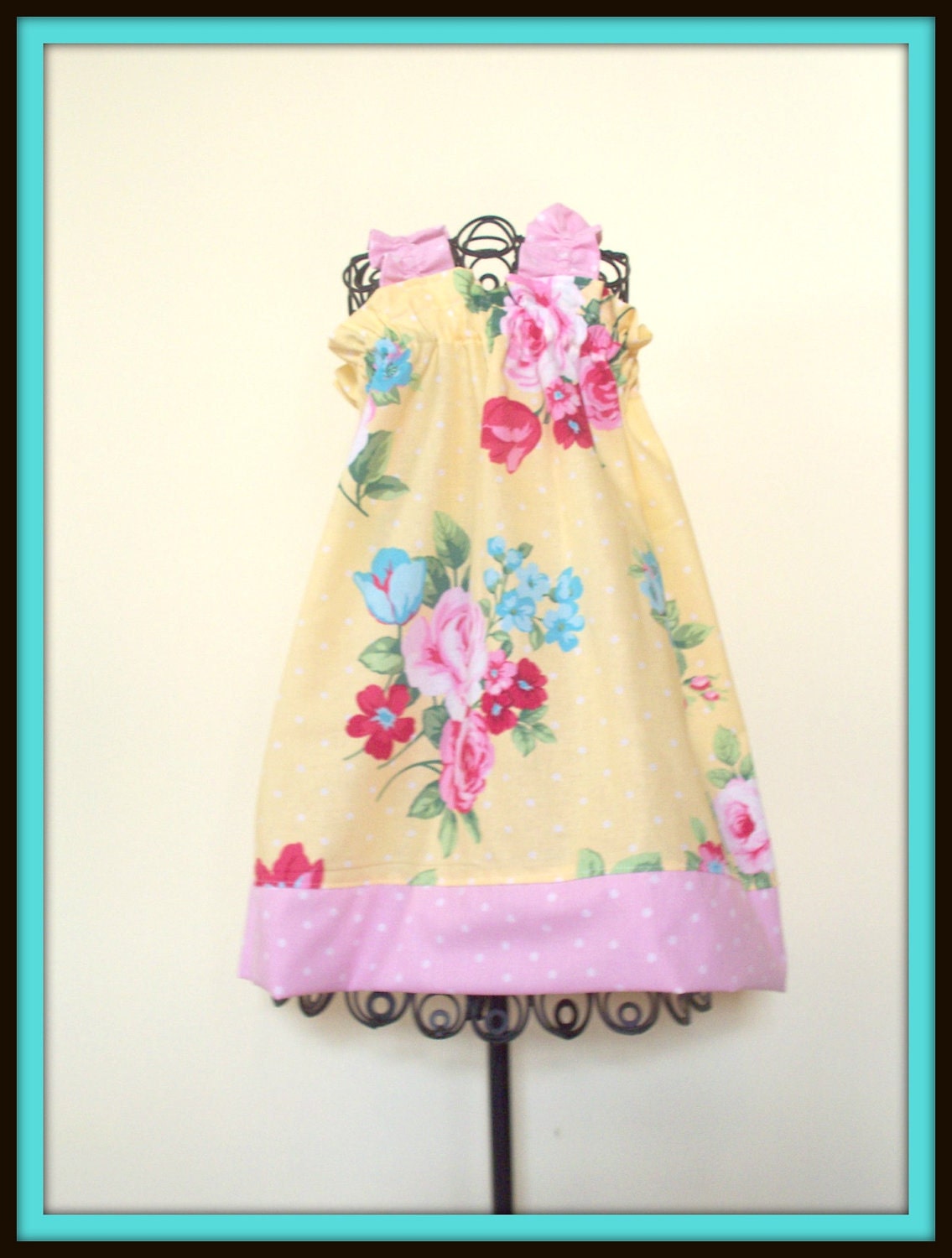 Toddler Dress Ruffle Sleeve Sundress Designer Yellow Lecein Sugar Flower 1T 2t 3t 4t 5T 6 6x