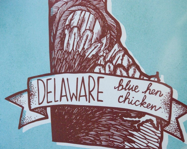 Delaware State Bird 8 x 10 Print