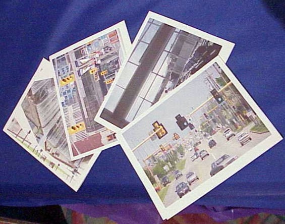 Transportation Themed Blank Note Cards - package of 4
