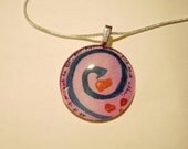 If It Is Meant To Be - Art Print Pendant Necklace - Detail from My Original Painting Titled, If It Is Meant to Be