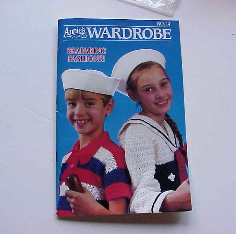 Annie's Wardrobe No. 14, Seafaring Fashions, Mar. - Apr. 1987, Magazine of Crochet Patterns and More