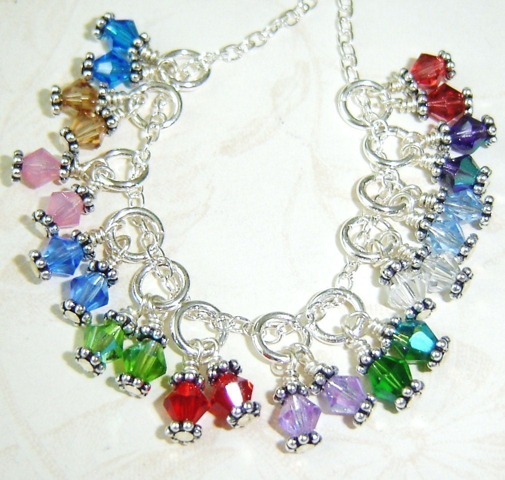 Mother's Necklace- with kids name and birthstone