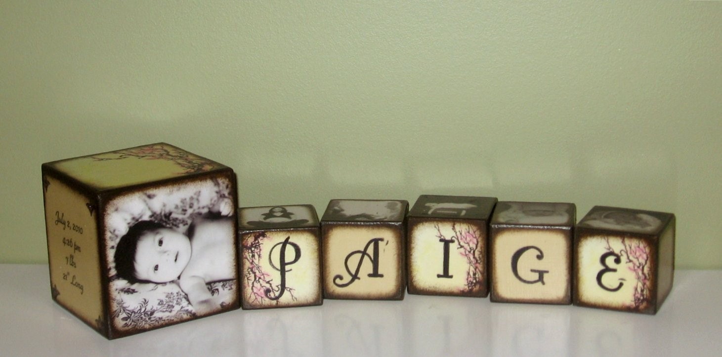 Birth Announcement Blocks