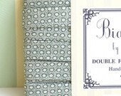 Bias Tape-  3 Yards Green Marled Polka Dots