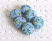Flower Drops- 6 Small Buttons