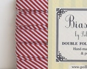 Red and White Stripes- 3 Yards Bias Tape from the Simple Collection