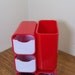 Vintage Office Desk Caddy in Red 1970s