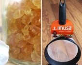 Dehydrated / Dried Organic WATER KEFIR Grains SET w/ Strainer, Recipes, pIcTuRe Guide