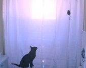 Mouse Cat Shower Curtain kids bathroom bath decor unique custom