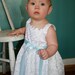 Flower Girll White Eyelet Baptism Dress Includes a bonnet or little matching purse New Born to size 6
