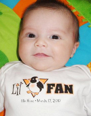 Lil' Pens Fan - Personalized Bodysuit or Tee