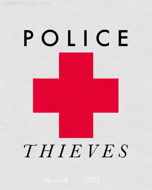 Police and Thieves - 8 x 10 - Print