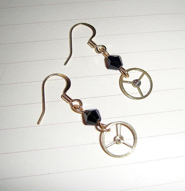 Watch Gear Earrings