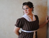 Two color CUSTOM Regency Jane Austen Cotton Day Dress