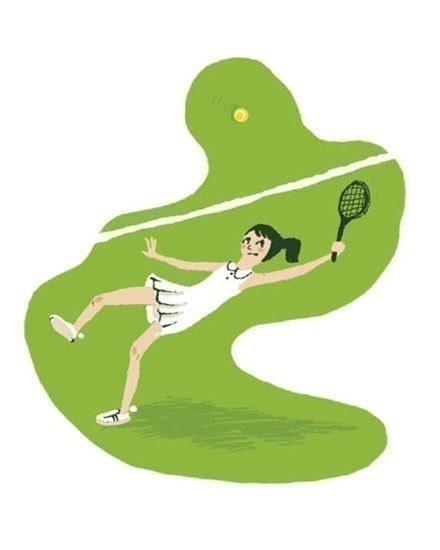 Heather Ross, Munki Munki, TENNIS, 1 Front Panel
