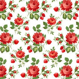 Annie's Farm Stand, Lakehouse, Red and Aqua, 1/2 Yard Bundle of 11