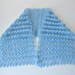 Rectiangle Shawl, Neckwarmer in Blue, Baby blue, Sky blue, Pale, Angora, Mohair, Crochet Shawls, - soft purple