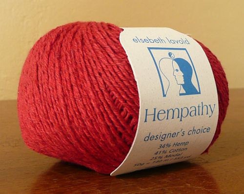 Hempathy - Elsebeth Lavold yarn - DK (Berlin red)