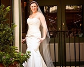 Cascading Cathedral single layer  custom veil