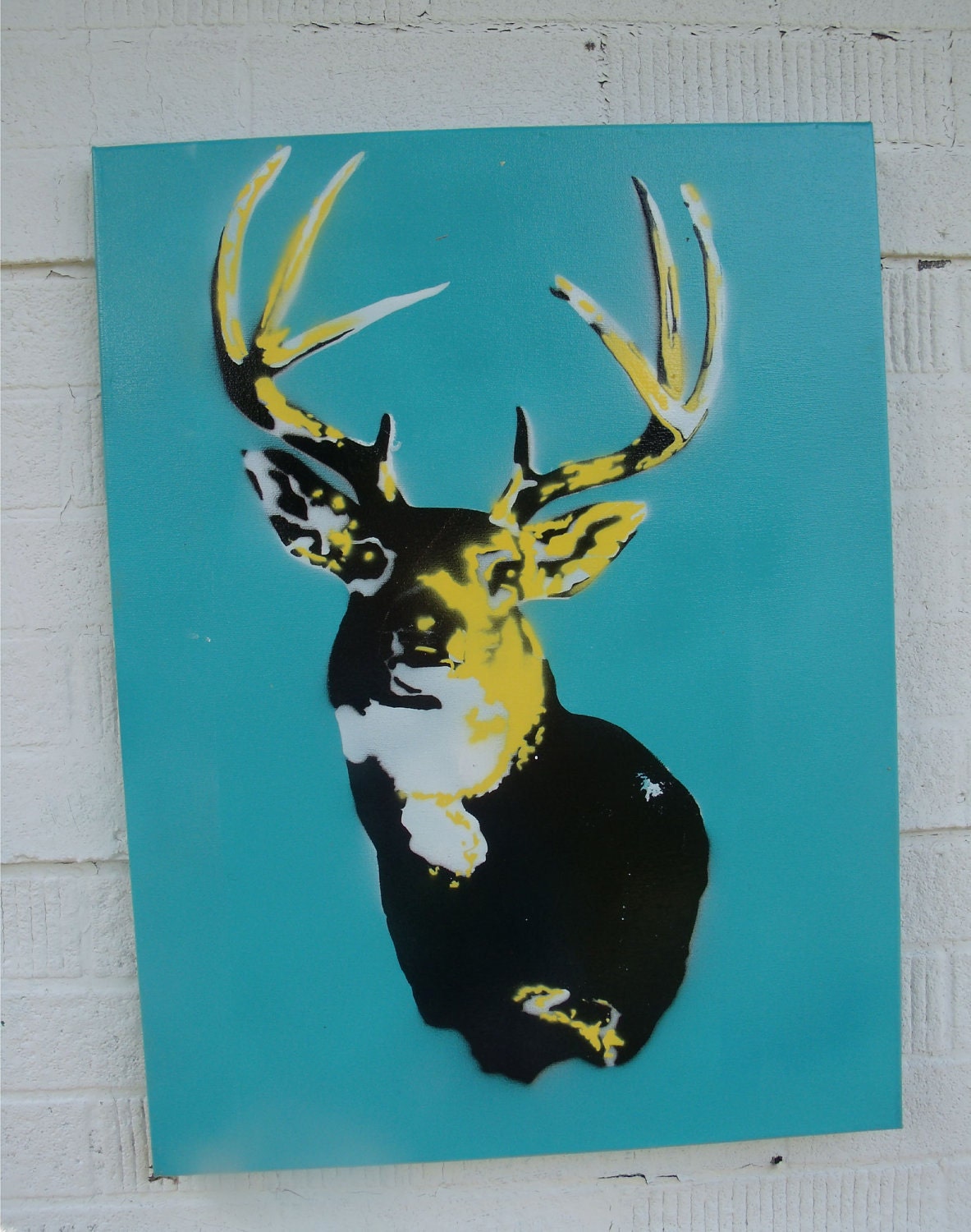 SALE Deer painting original on canvas