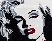 Marilyn Monroe print from original painting
