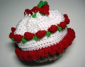Cupcake Purse Vanilla with Red Icing